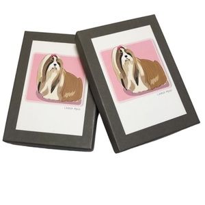 Two Boxes Lhasa Apso Blank Dog Note Cards